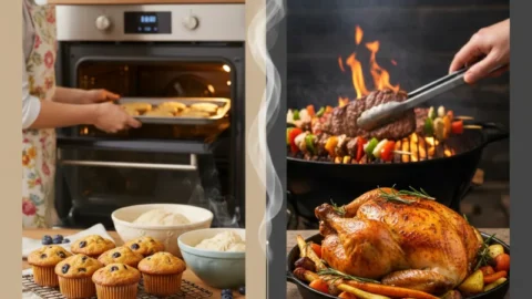 difference between baking and roasting