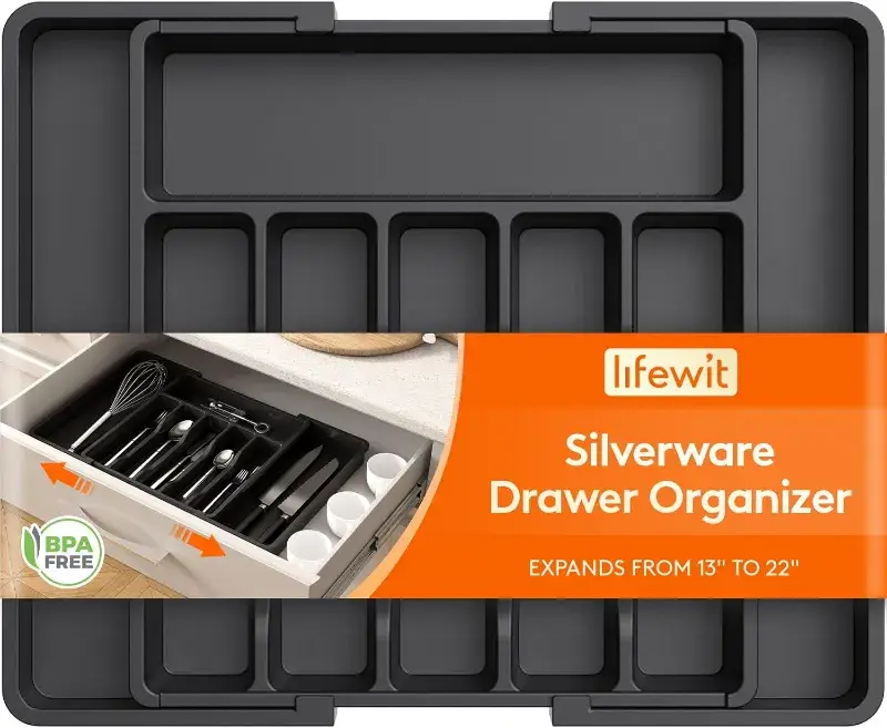 lifewit silverware drawer organizer review