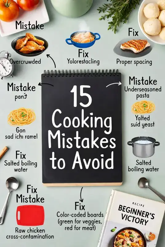 most common cooking mistakes beginners make