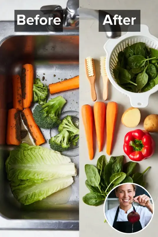 best way to wash fresh vegetables