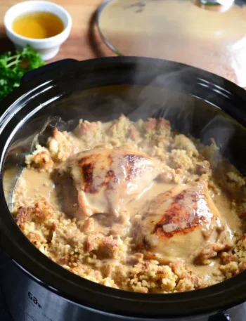 chicken stuffing crock pot recipe​