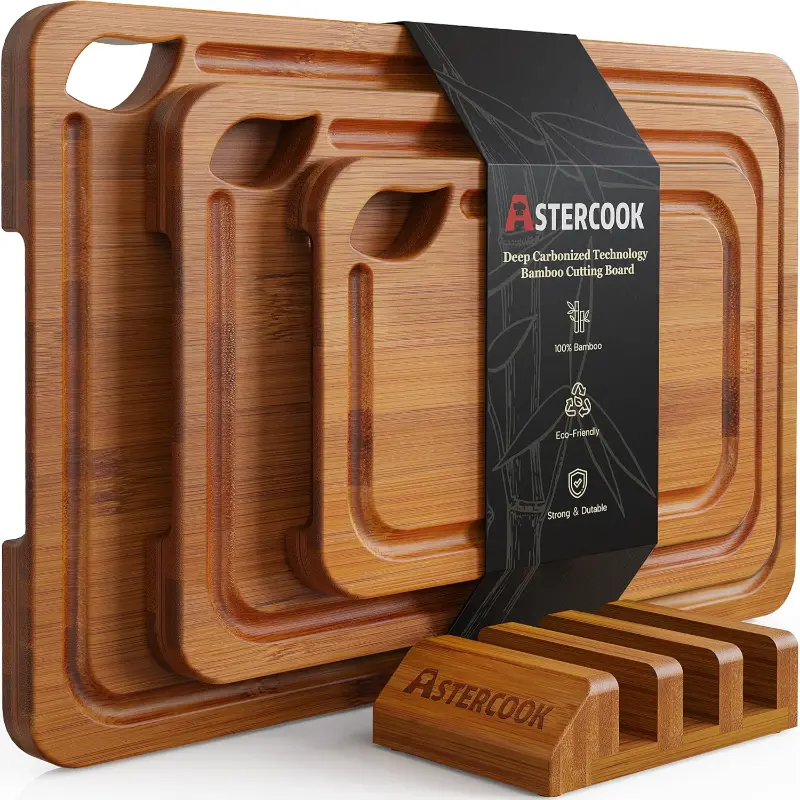 astercook bamboo cutting boards reviews